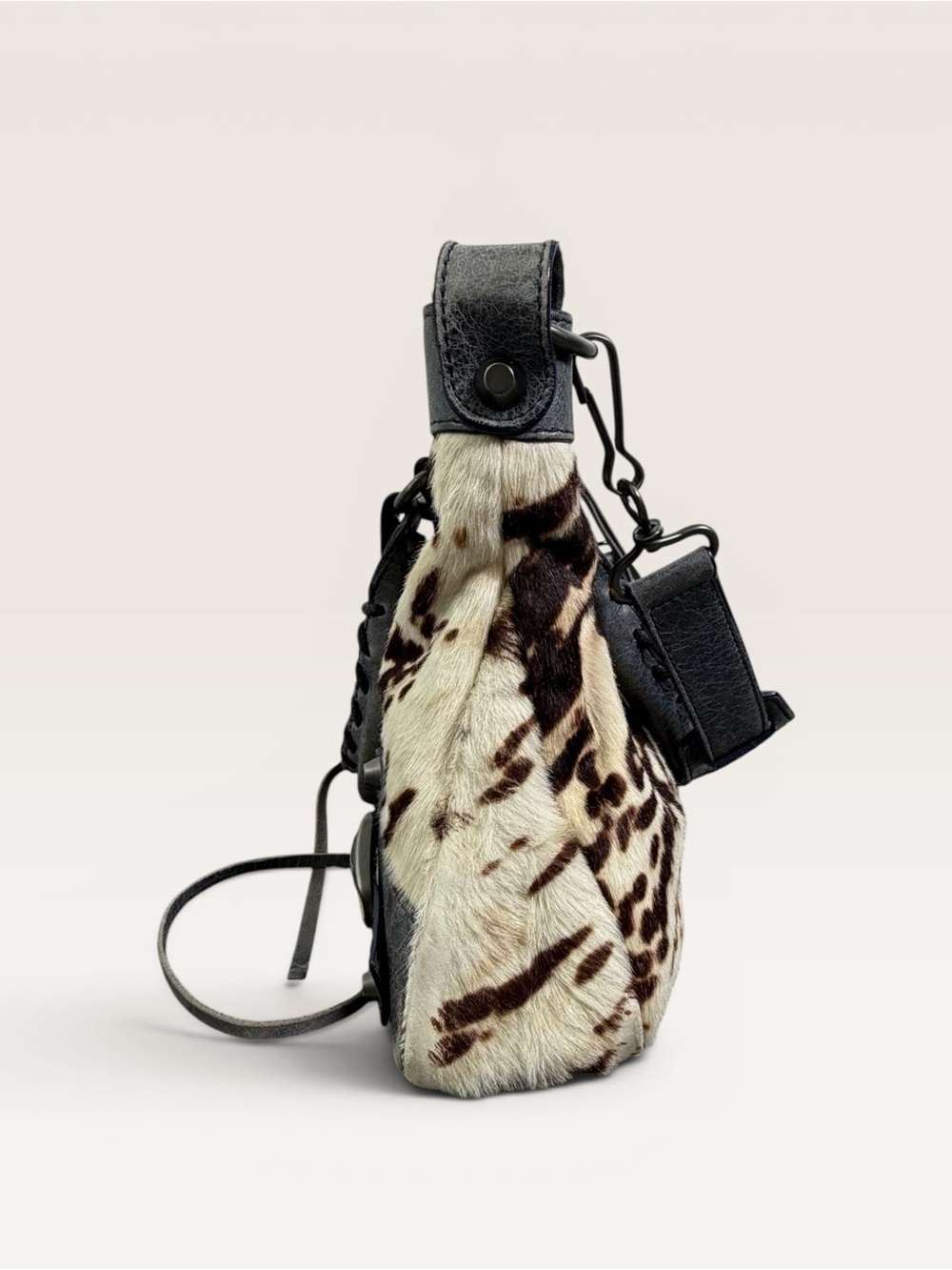 Balenciaga Pony Hair First Bag Moto Y2K City Style - Picture 6 of 8